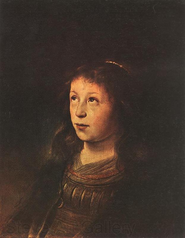 LIEVENS, Jan Portrait of a Girl dh Spain oil painting art